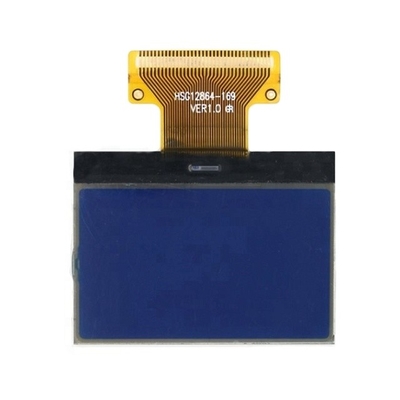 নীল ব্যাকলাইট LED 28x64 COG ডট ম্যাট্রিক্স LCD ডিসপ্লে মডিউল FPC ইন্টারফেসের সাথে