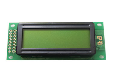 হলুদ - সবুজ 0802 ডট ম্যাট্রিক্স LCD প্রদর্শন মডিউল COB টাইপ ক্যারেক্টার 2 লাইন