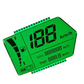 সবুজ ব্যাকলাইট স্ট্যাটিক ড্রাইভিং পদ্ধতি সঙ্গে স্পিডোমিটার প্রদর্শন LCD