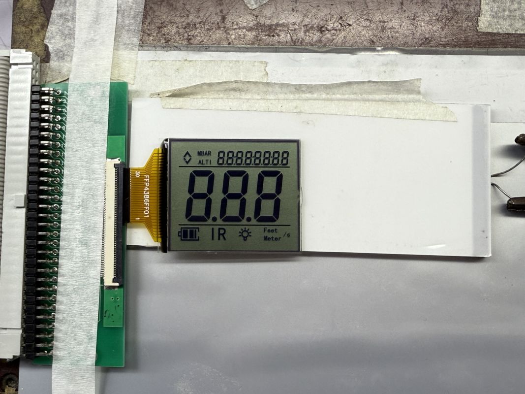 কাস্টম এফএসটিএন ব্ল্যাক অ্যান্ড হোয়াইট এলসিডি ডিসপ্লে | শিল্প ও বৈদ্যুতিন অ্যাপ্লিকেশনগুলির জন্য একরঙা বিভাগ এলসিডি