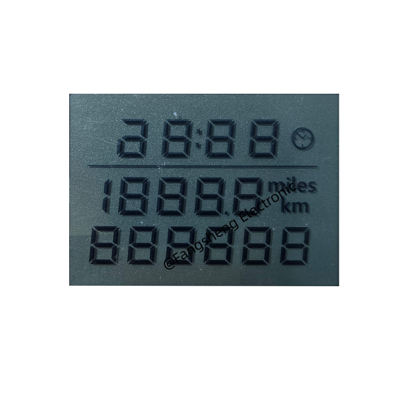 মোটরসাইকেল TN একরঙা LCD এর জন্য স্পিডোমিটার OEM ODM সেগমেন্ট LCD ডিসপ্লে এর জন্য কাস্টম LCD ডিসপ্লে