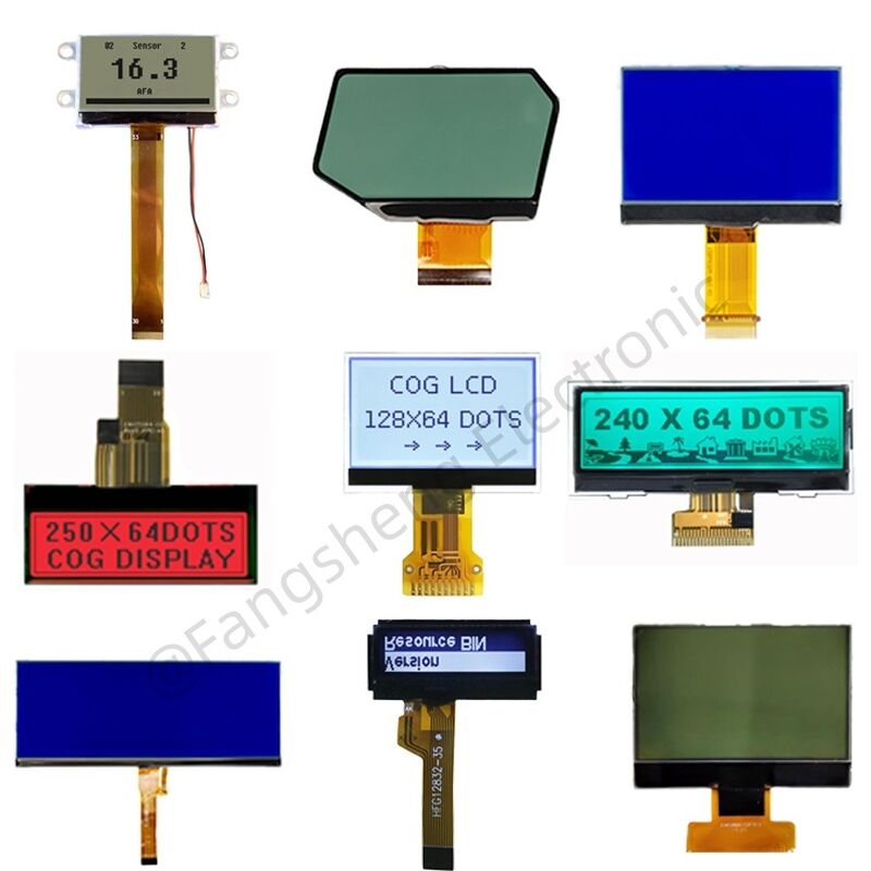 শিল্প নিয়ন্ত্রণের জন্য OEM COG LCD 128x64 192x64 240x128 COG LCD কারখানা ST7567 COG প্রদর্শন