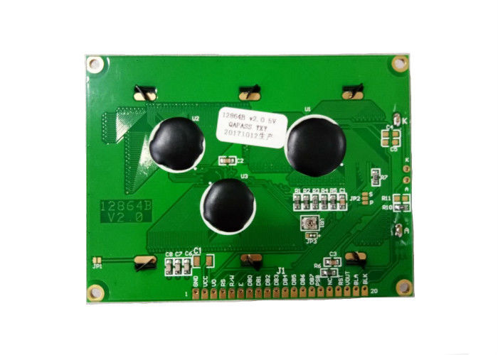 5V 12864 এলসিডি ডিসপ্লে মডিউল 128 x 64 ডটস গ্রাফিক ম্যাট্রিক্স ব্লু ব্যাকলাইটের সাথে COB LCD স্ক্রিন