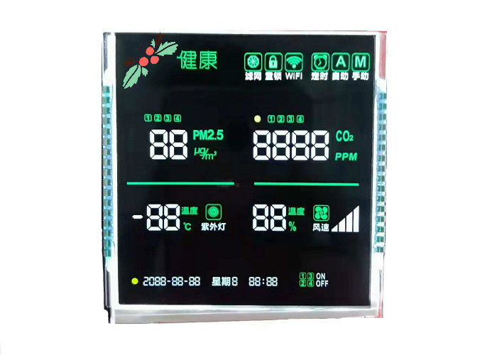 3.5V ভিএ এলসিডি ডিসপ্লে ট্রান্সমিসিভ মনোক্রোম সংখ্যা স্ক্রিন সেভেন সেগমেন্ট ডিজিট এলসিডি মডিউল