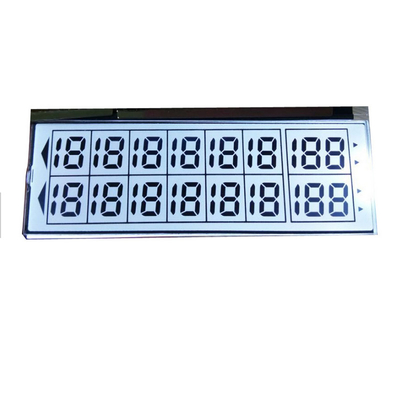 একরঙা ছোট 6'ক্লক পজিটিভ TN 50 পিন Lcd ডিসপ্লে 6 ডিজিট 7 সেগমেন্ট